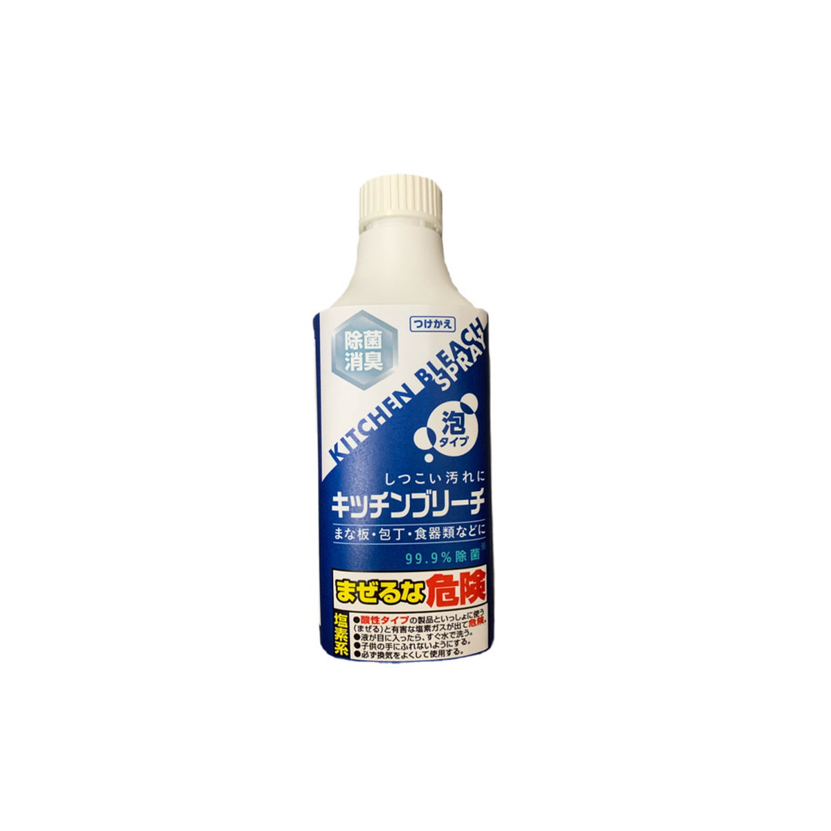 【送料込・まとめ買い×8点セット】ロケット石鹸 キッチンブリーチ 泡スプレー 付替用 400ml