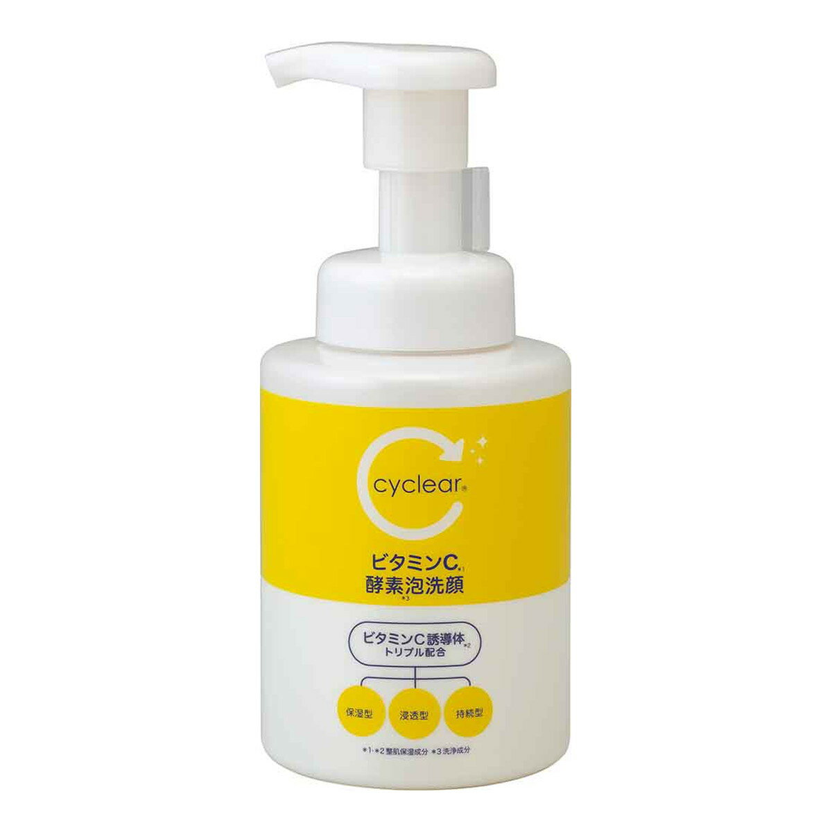 【令和・早い者勝ちセール】熊野油脂 cyclear ビタミンC 酵素泡洗顔 300ml 洗顔フォーム