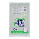 【夜の市★合算2千円超で送料無料対象】ジャパックス RYM48 再生原料入り ポリ袋 45L 透明 10枚