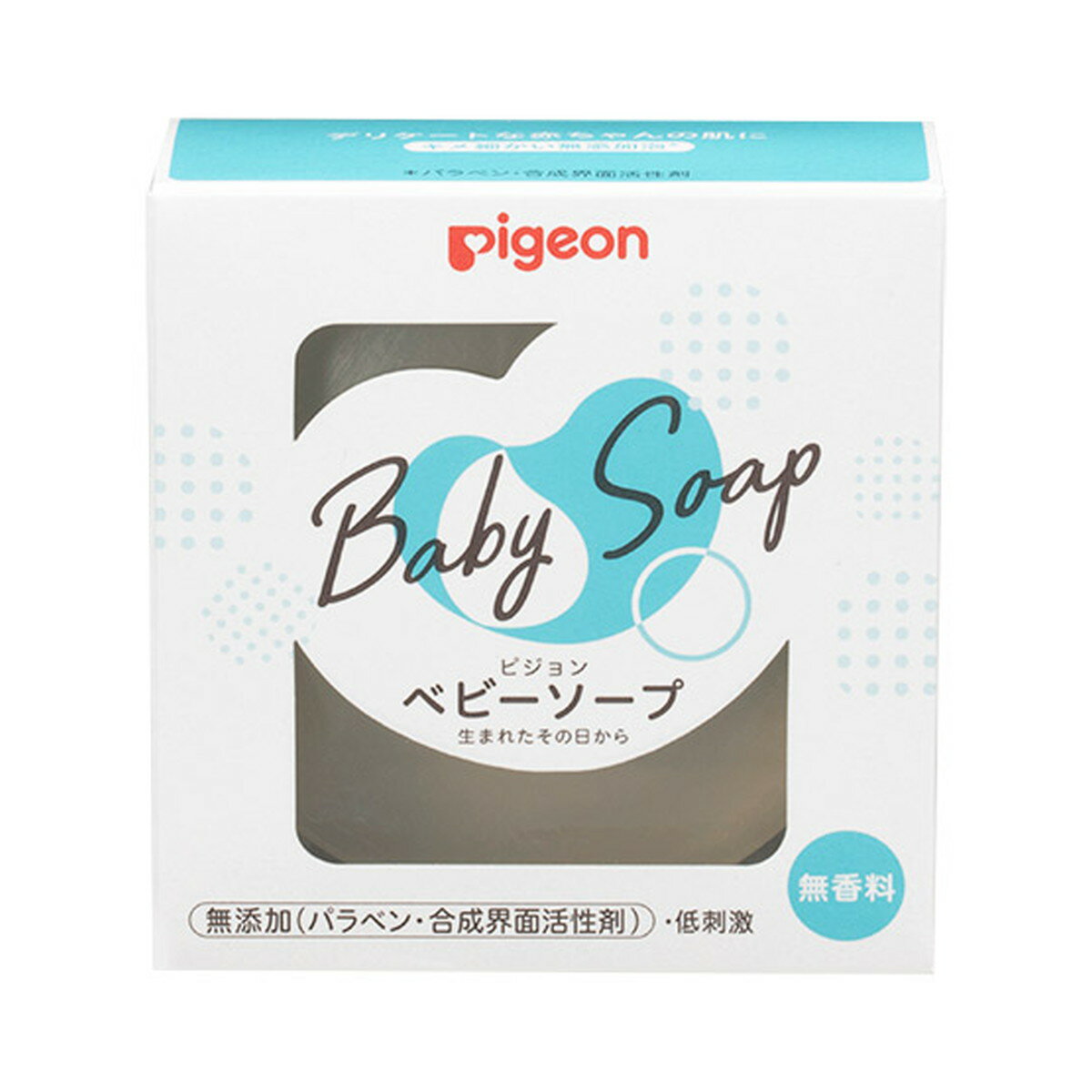 【送料込・まとめ買い×8点セット】ピジョン Pigeon ベビーソープ 90g ベビー 全身用せっけん