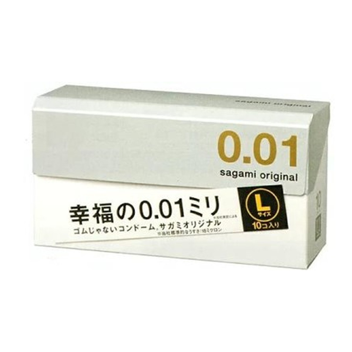 【送料込・まとめ買い×8点セット】サガミ オリジナル 0.01 Lサイズ 10コ入 コンドーム（4974234619351）