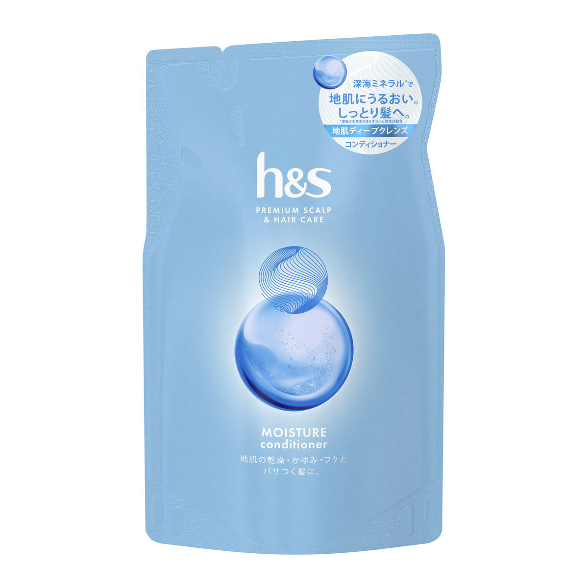 【送料込・まとめ買い×12個セット】P&G h&s エイチアンドエス モイスチャー コンディショナー つめかえ 315g