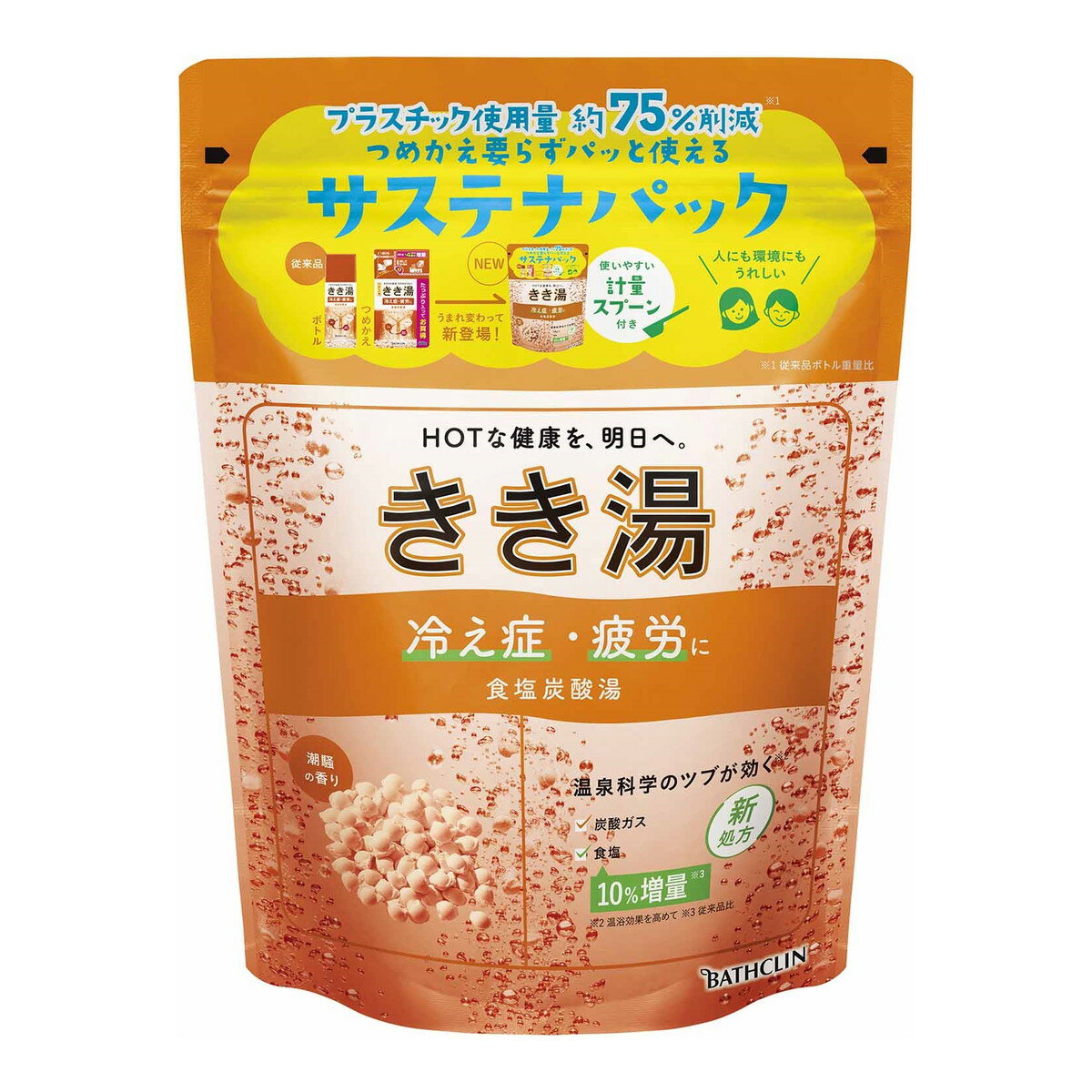 バスクリン きき湯 食塩炭酸湯 360g 薬用入浴剤