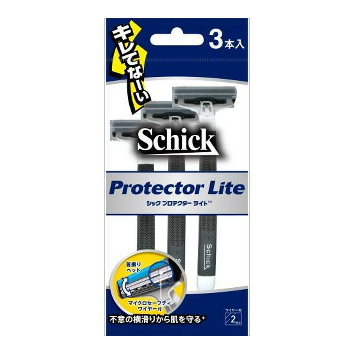 【送料込・まとめ買い×144個セット】シック・ジャパン Schick シック プロテクターライト 3本入