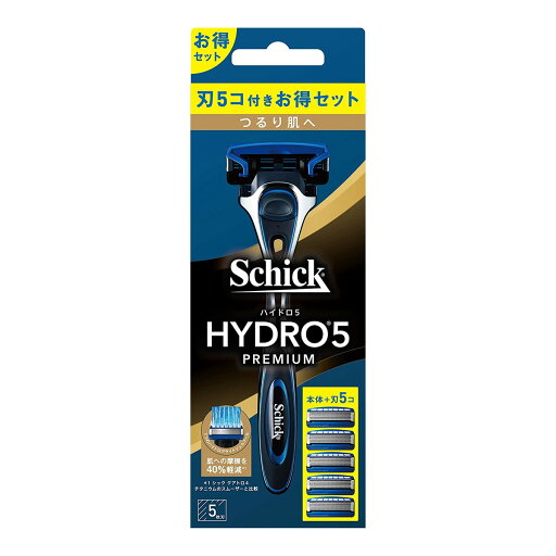 シック・ジャパン schick シック ハイドロ5 プレミアム つるり肌へ コンボパック(ホルダー(刃付き)+替刃4コ) カミソリ シック・ジャパン schick シック ハイドロ5 プレミアム つるり肌へ コンボパック(ホルダー(刃付き)+替刃4コ) カミソリ