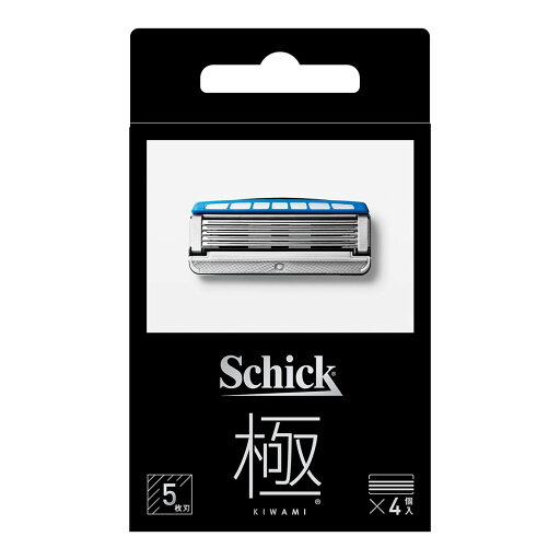 【送料込・まとめ買い×5個セット】シック・ジャパン Schick シック キワミ KIWAMI 極 替刃 4コ入