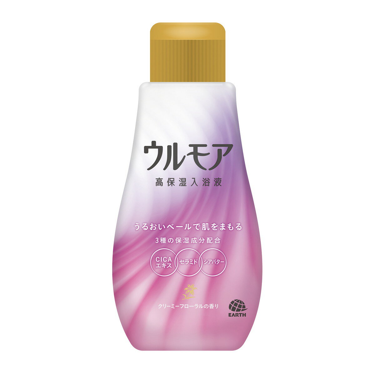 アース製薬 ウルモア 高保湿入浴液 クリーミーフローラルの香り 600ml 本体(4901080092717)※パッケージ変更の場合あり