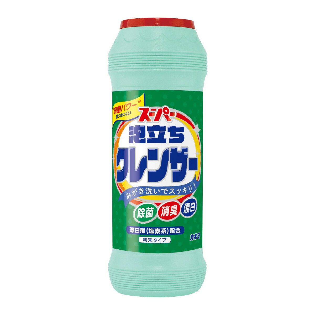 商品名：カネヨ石鹸 カネヨ スーパー 泡立ち クレンザー 400g 粉末クレンザー内容量：400gJANコード：4901329110073発売元、製造元、輸入元又は販売元：カネヨ石鹸株式会社原産国：日本商品番号：101-4901329110073商品説明ガンコ汚れをしっかり落とす粉末クレンザーに漂白剤が入ってパワーアップ！お台所から浴室まで幅広い用途に使え、液体洗剤では落ちない汚れにキズつきにくくツヤよく磨けます。広告文責：アットライフ株式会社TEL 050-3196-1510 ※商品パッケージは変更の場合あり。メーカー欠品または完売の際、キャンセルをお願いすることがあります。ご了承ください。