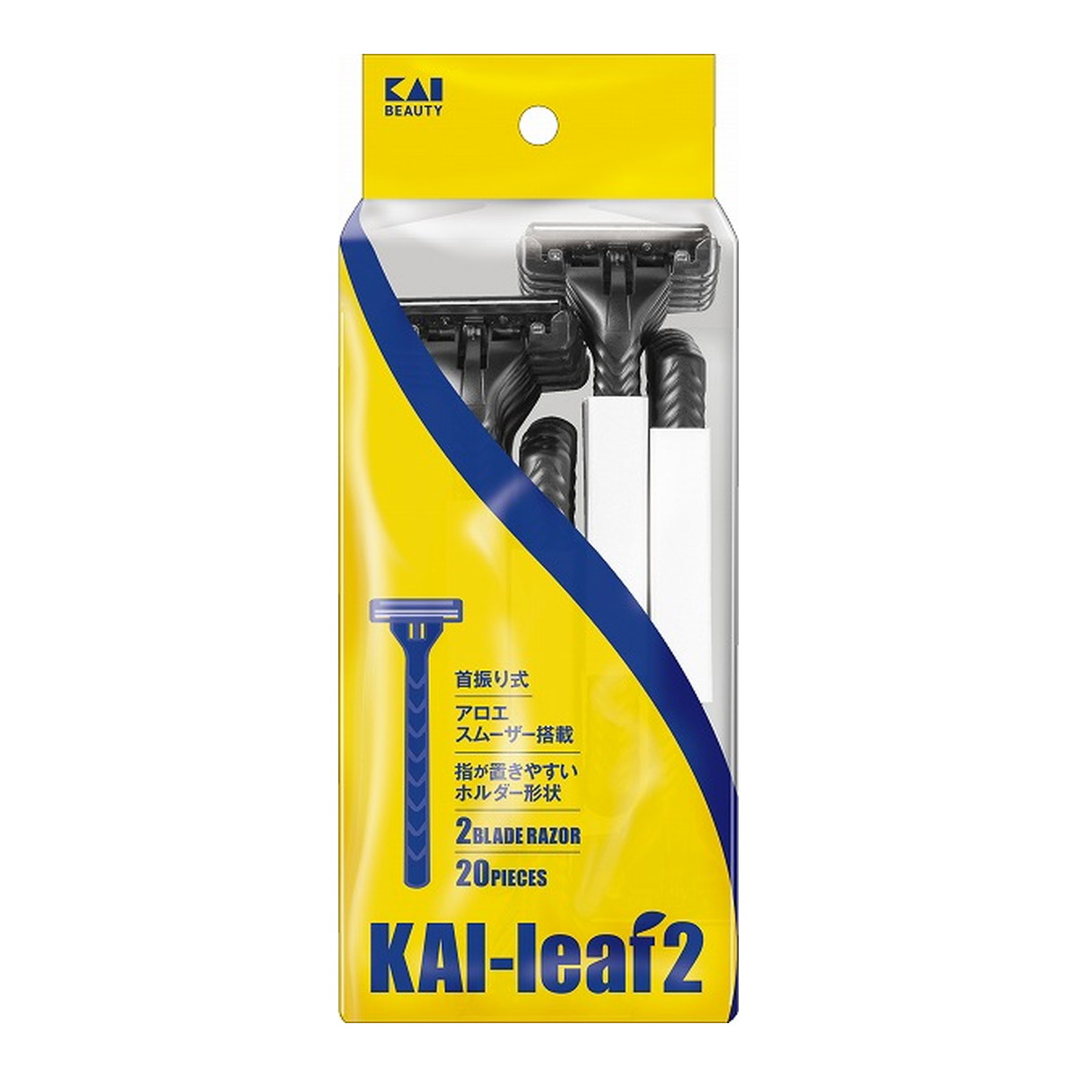 商品名：貝印 GA0123 KAI leaf2 （20本入）内容量：20本JANコード：4901331006463発売元、製造元、輸入元又は販売元：貝印原産国：ベトナム商品番号：101-4901331006463商品説明スムーザー搭載でなめ...