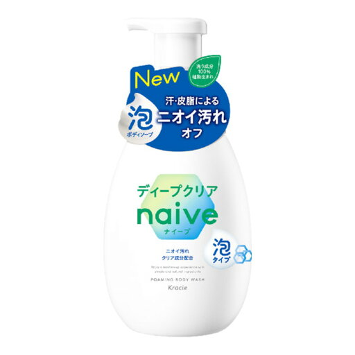 クラシエ ナイーブ 泡で出てくるボディソープ ディープクリア ポンプ 600ml 泡タイプ クラシエ ナイーブ 泡で出てくるボディソープ ディープクリア ポンプ 600ml 泡タイプ