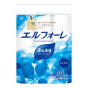 【送料込・まとめ買い×4個セット】大王製紙 エルフォーレ トイレットティシュー 18ロール シングル トイレットペーパー(3)