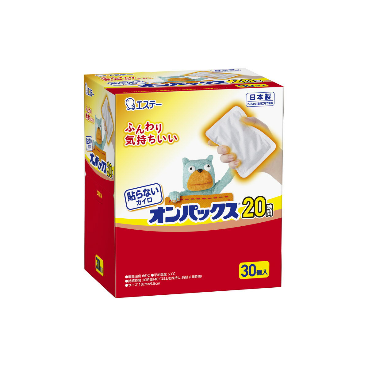 【令和・早い者勝ちセール】エステー 貼らない カイロ オンパックス 30個入