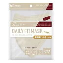 【最大半額!令和セール】アイリスオーヤマ DAILY FIT MASK フィルタープラス 立体 ふつうサイズ ペールベージュ×ボルドー RN-H5SUF 5枚