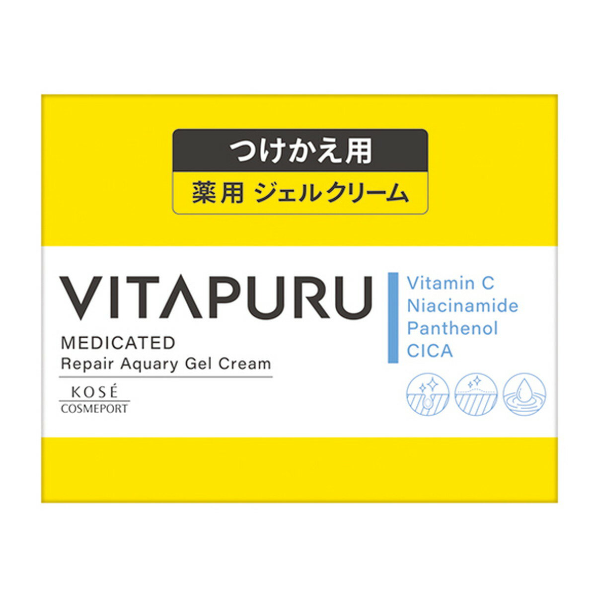 商品名：コーセーコスメポート ビタプル リペアアクアリージェルクリーム つけかえ用 90g 薬用ジェルクリーム内容量：90gJANコード：4971710569070発売元、製造元、輸入元又は販売元：コーセーコスメポート原産国：日本区分：医薬...