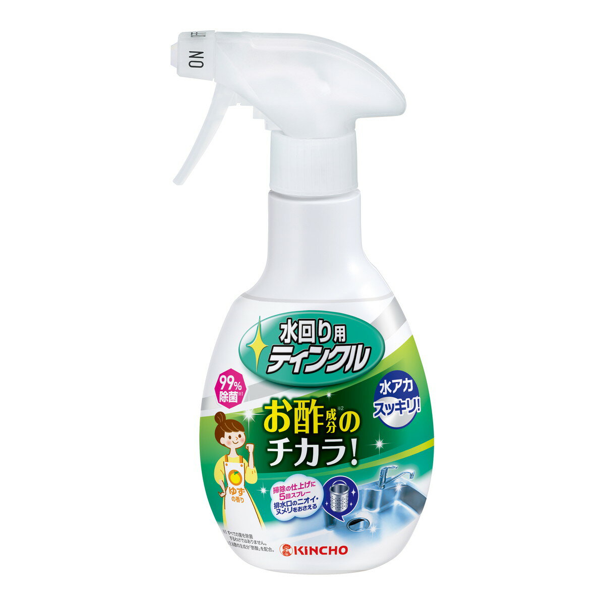 【令和・早い者勝ちセール】大日本除虫菊 キンチョー 水回り用 ティンクル 防臭プラスV 本体 300ML