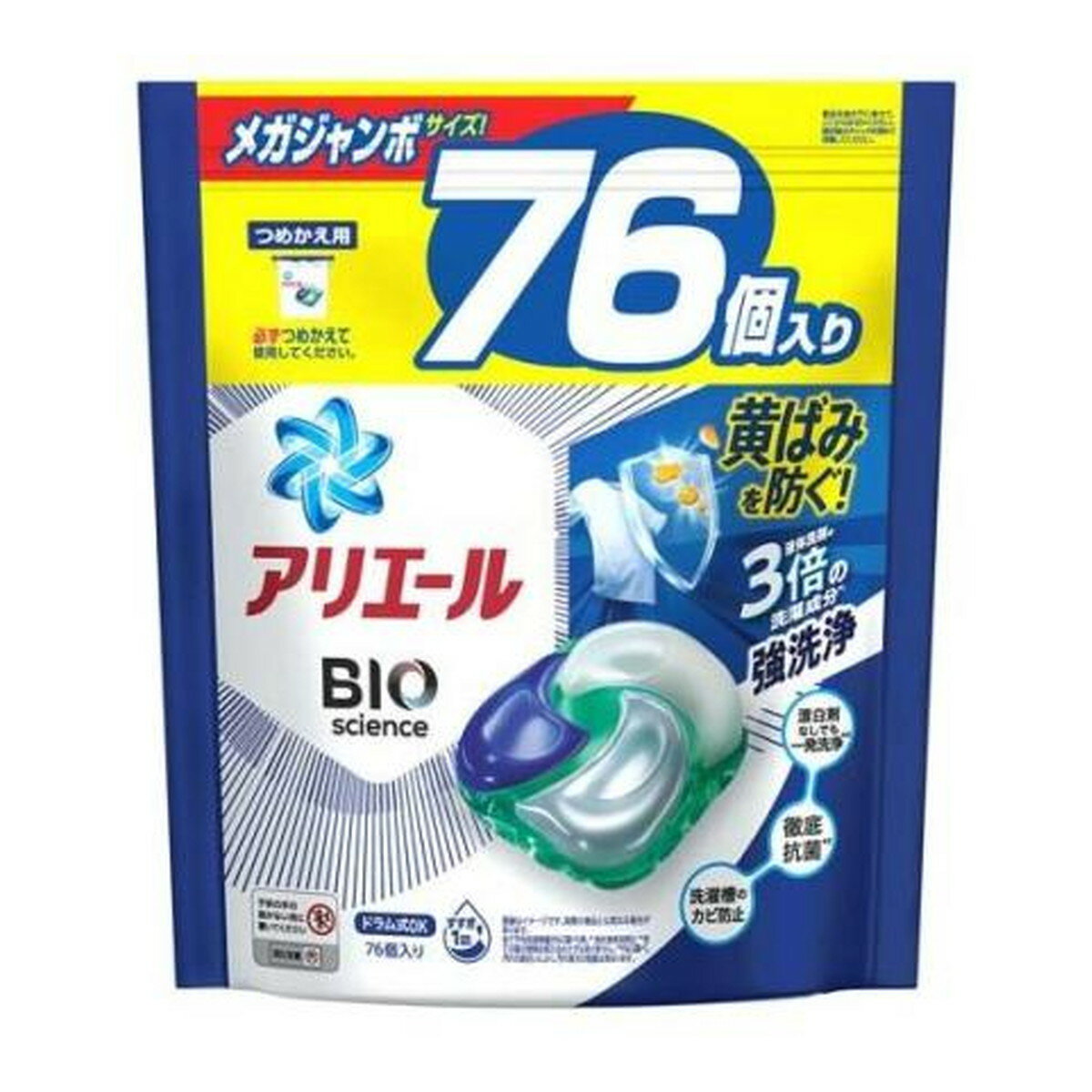【今月のオススメ品】P&G アリエール バイオサイエンス ジェルボール 4D つめかえ用 メガジャンボサイズ 76粒入 【tr_610】のサムネイル