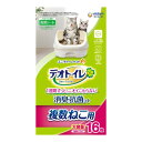 【送料込・まとめ買い×10個セット】ユニ・チャーム デオトイレ 複数ねこ用 消臭・抗菌シート 16枚入