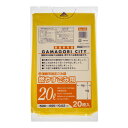 【夜の市★合算2千円超で送料無料対象】ジャパックス GJ24 蒲郡市指定 燃やすごみ用 中 20L 20枚入
