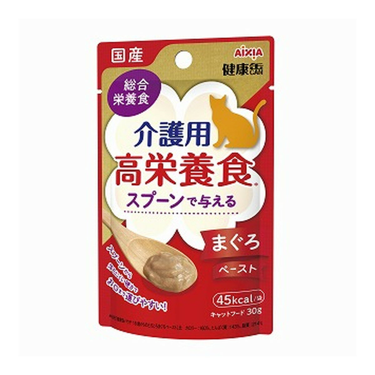 【送料込 まとめ買い×5個セット】アイシア AIXIA 健康缶 パウチ 介護用 高栄養食 スプーンで与える まぐろ ペースト 30g