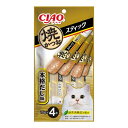 【送料込・まとめ買い×48個セット】いなば チャオ CIAO 焼かつお スティック 本格だし味 15g×4本入 キャットフード