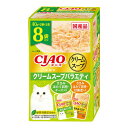 いなばペットフード チャオ CIAO クリームスープ クリームスープバラエティ 40g×8袋 キャットフード