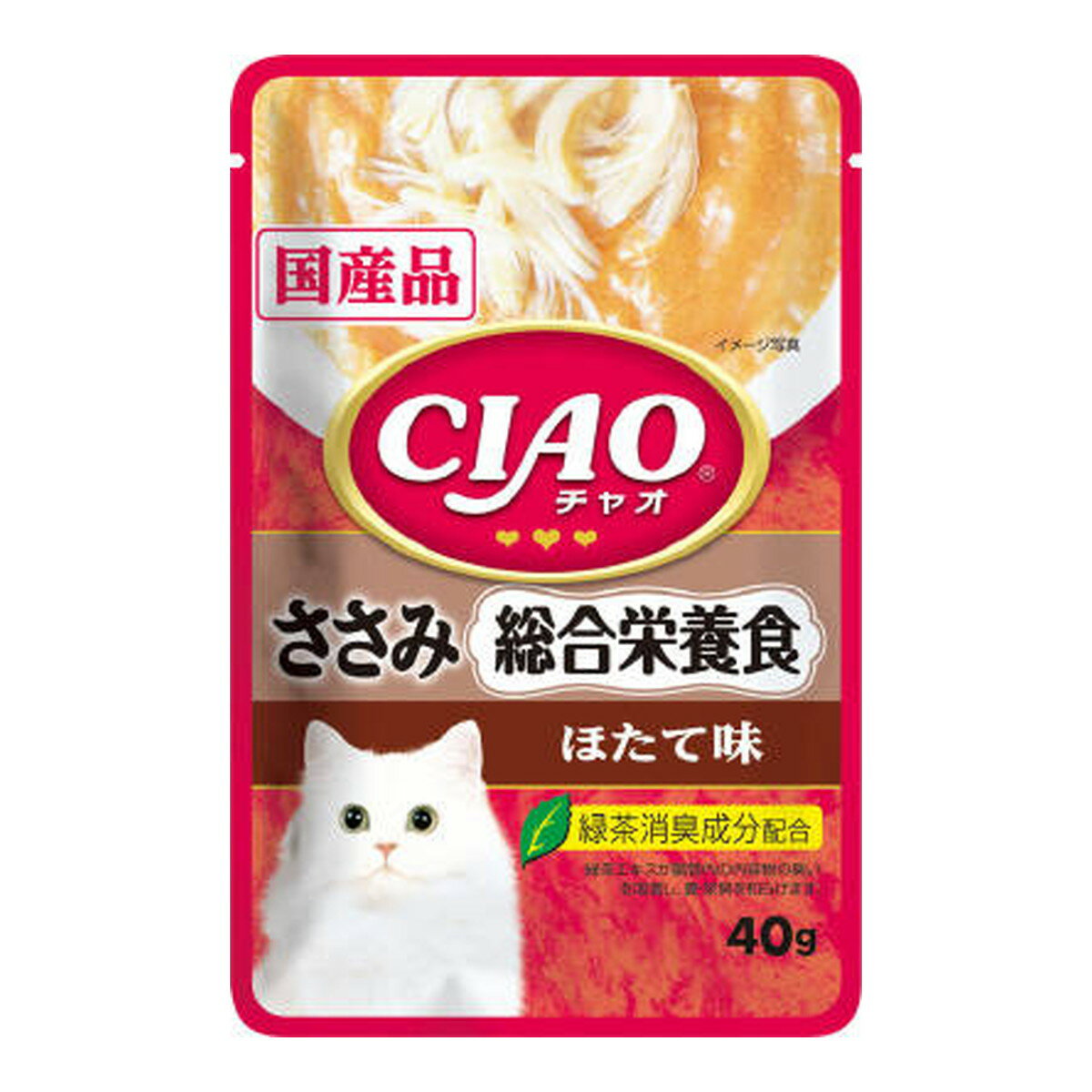 【令和・早い者勝ちセール】いなば チャオ CIAO パウチ 総合栄養食 ささみ ほたて味 40g キャットフード