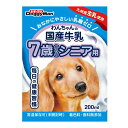 【送料込・まとめ買い×24個セット】ドギーマン わんちゃんの国産牛乳 7歳からのシニア用 200ml