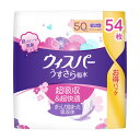 【今月のオススメ品】【送料込 まとめ買い×3個セット】P G ウィスパー うすさら吸水 50cc 54枚入 尿漏れパッド