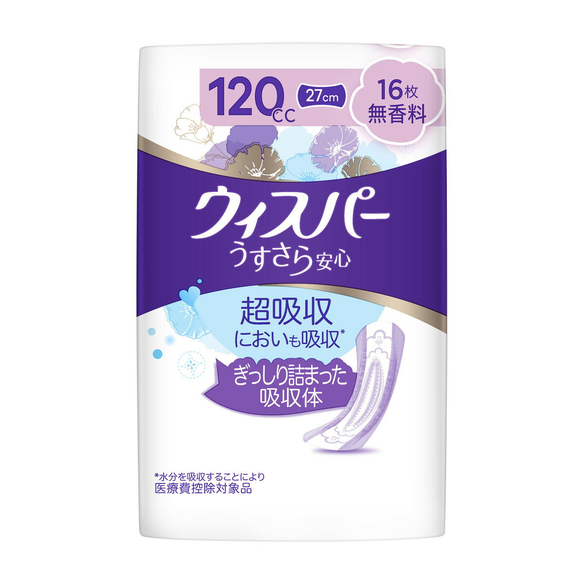 P&G ウィスパー うすさら安心 120cc 無香料 16枚入 尿漏れパッド