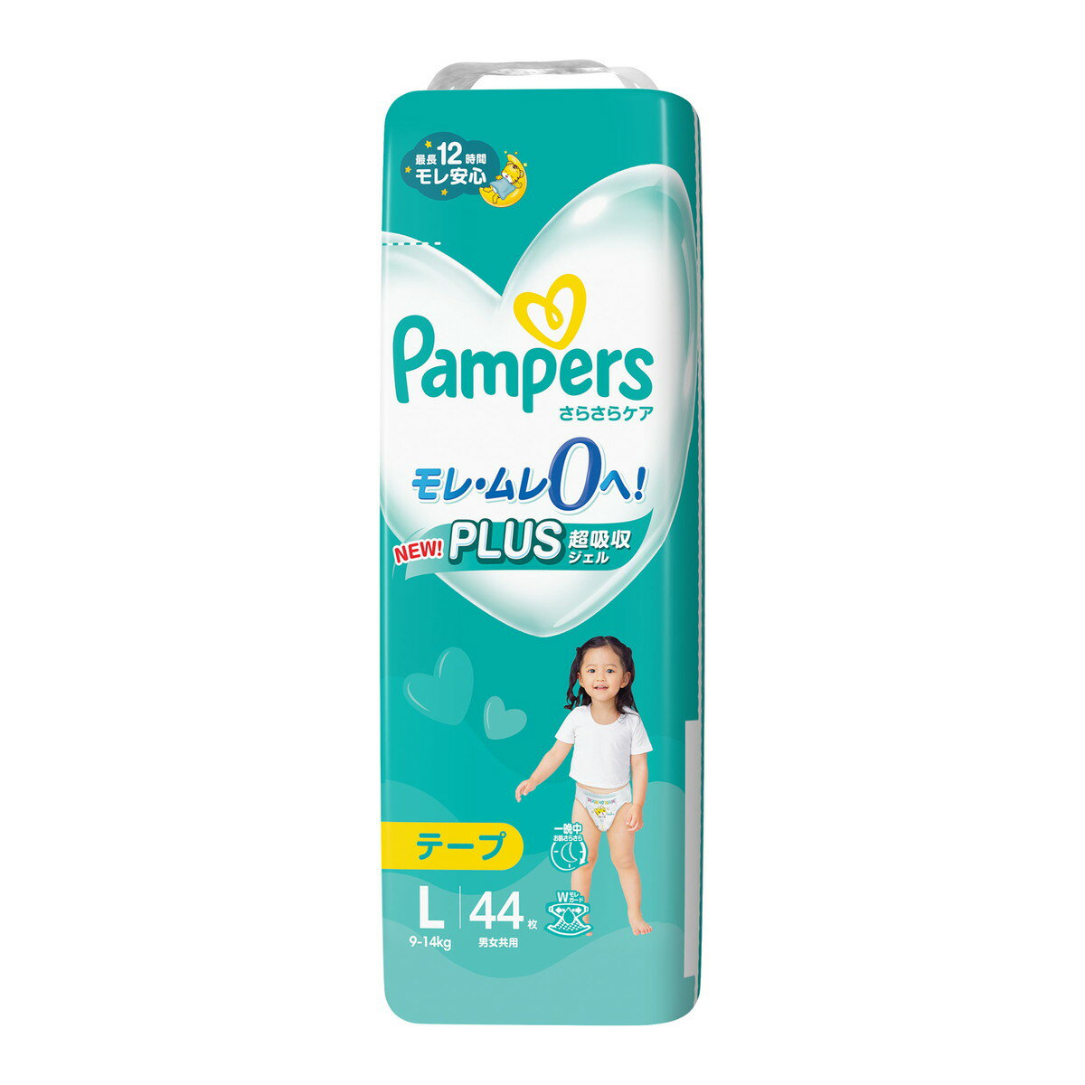 【送料込・まとめ買い×2点セット】P&G パンパース さらさらケア L テープ スーパージャンボ 44枚入 男女共用