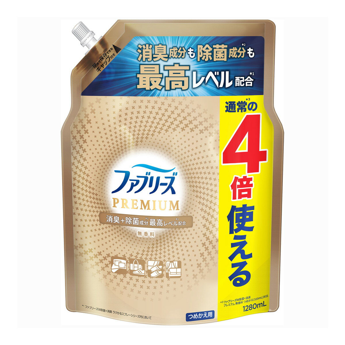 P&G ファブリーズ プレミアム 無香料 つめかえ用 1280ml