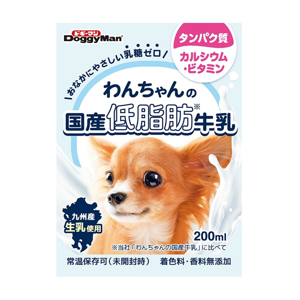 【令和・早い者勝ちセール】ドギーマン わんちゃんの国産低脂肪牛乳 200ml ドッグフード