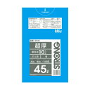 【夜の市★合算2千円超で送料無料対象】ハウスホールドジャパン GT41 ポリ袋 0.05 青 45L 10枚