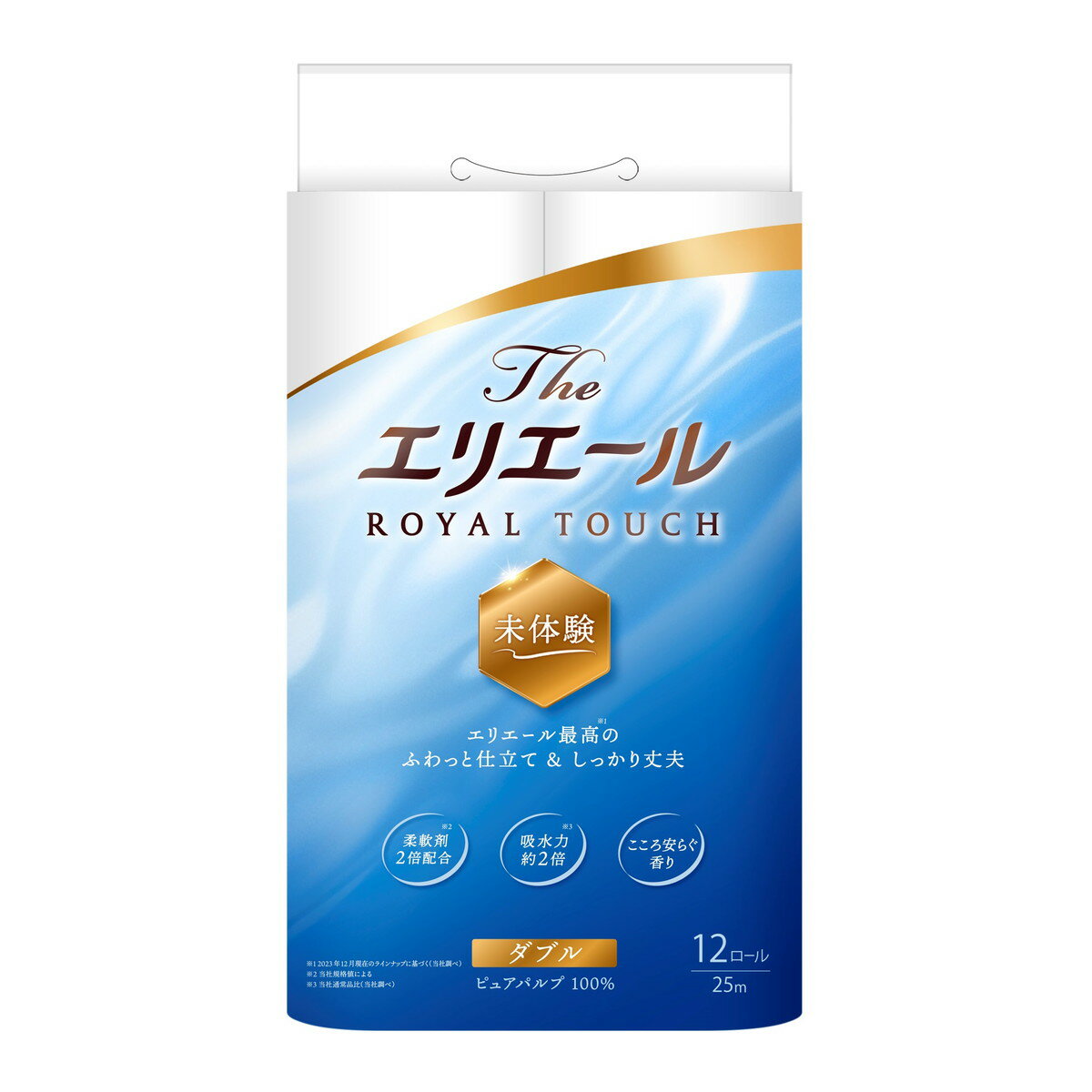 【送料込・まとめ買い×3個セット】大王製紙 Theエリエール トイレットティシュー ダブル 12ロール入