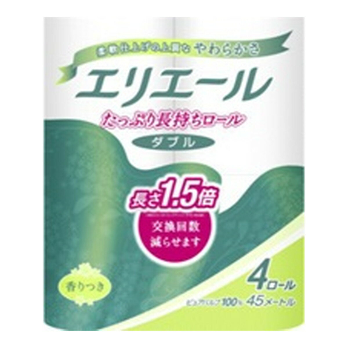 大王製紙 エリエール トイレットティシュー コンパクト ダブル 4ロール入