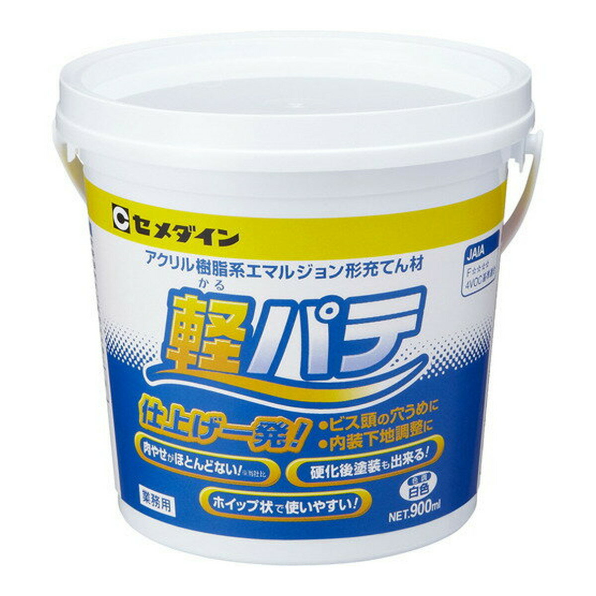 【送料込・まとめ買い×3個セット】セメダイン 軽パテ かるパテ HC-004 白色 900mL