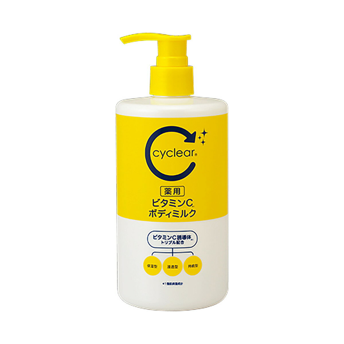 【送料込・まとめ買い×5個セット】熊野油脂 cyclear サイクリア 薬用 ビタミンC ボディミルク 400mL