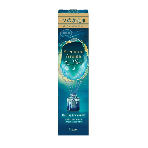【送料込・まとめ買い×18個セット】エステー お部屋の消臭力 Premium Aroma For Sleep STICK プレミアムアロマ フォー スリープ ヒーリングカモミール つめかえ用 50mL フレグランスオイルスティック 【送料込・まとめ買い×18個セット】エステー お部屋の消臭力 Premium Aroma For Sleep STICK プレミアムアロマ フォー スリープ ヒーリングカモミール つめかえ用 50mL フレグランスオイルスティック