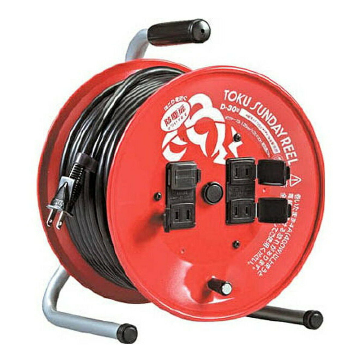 【送料込・まとめ買い×4個セット】ハタヤリミテッド トクサンデーリール 単相100V 30m