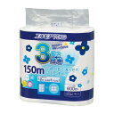 【令和・早い者勝ちセール】カミ商事 エルモア ピコ 3倍巻 4ロール シングル 150M トイレットペーパー