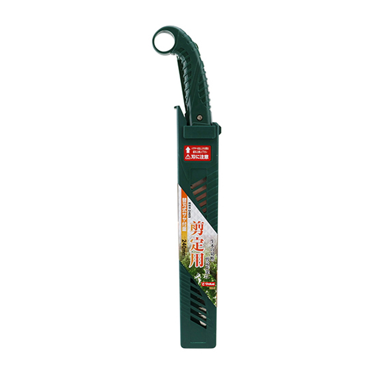 商品名：藤原産業 E-Value 替刃式 サヤ付 鋸 240 剪定 本体 ESY-240S 工具内容量：1個JANコード：4977292102452発売元、製造元、輸入元又は販売元：藤原産業原産国：日本商品番号：101-*010-4977292102452商品説明グリップ部が作業中に力を掛けやすいような形状の替刃式セン定鋸です。広告文責：アットライフ株式会社TEL 050-3196-1510 ※商品パッケージは変更の場合あり。メーカー欠品または完売の際、キャンセルをお願いすることがあります。ご了承ください。