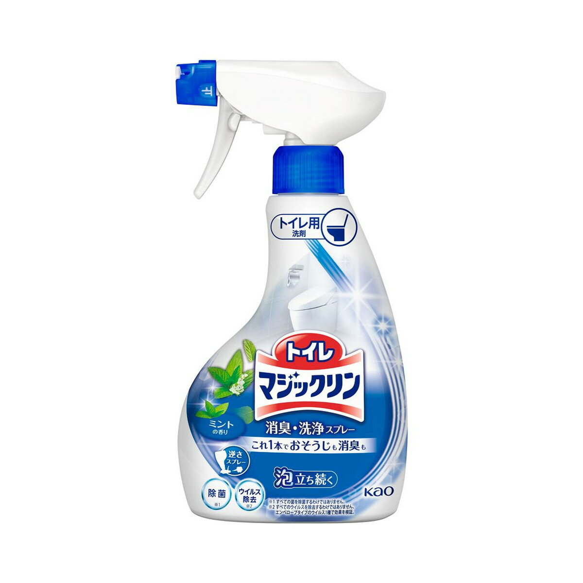【送料込・まとめ買い×5個セット】花王 トイレマジックリン 消臭・洗浄スプレー ミントの香り 本体 350mL