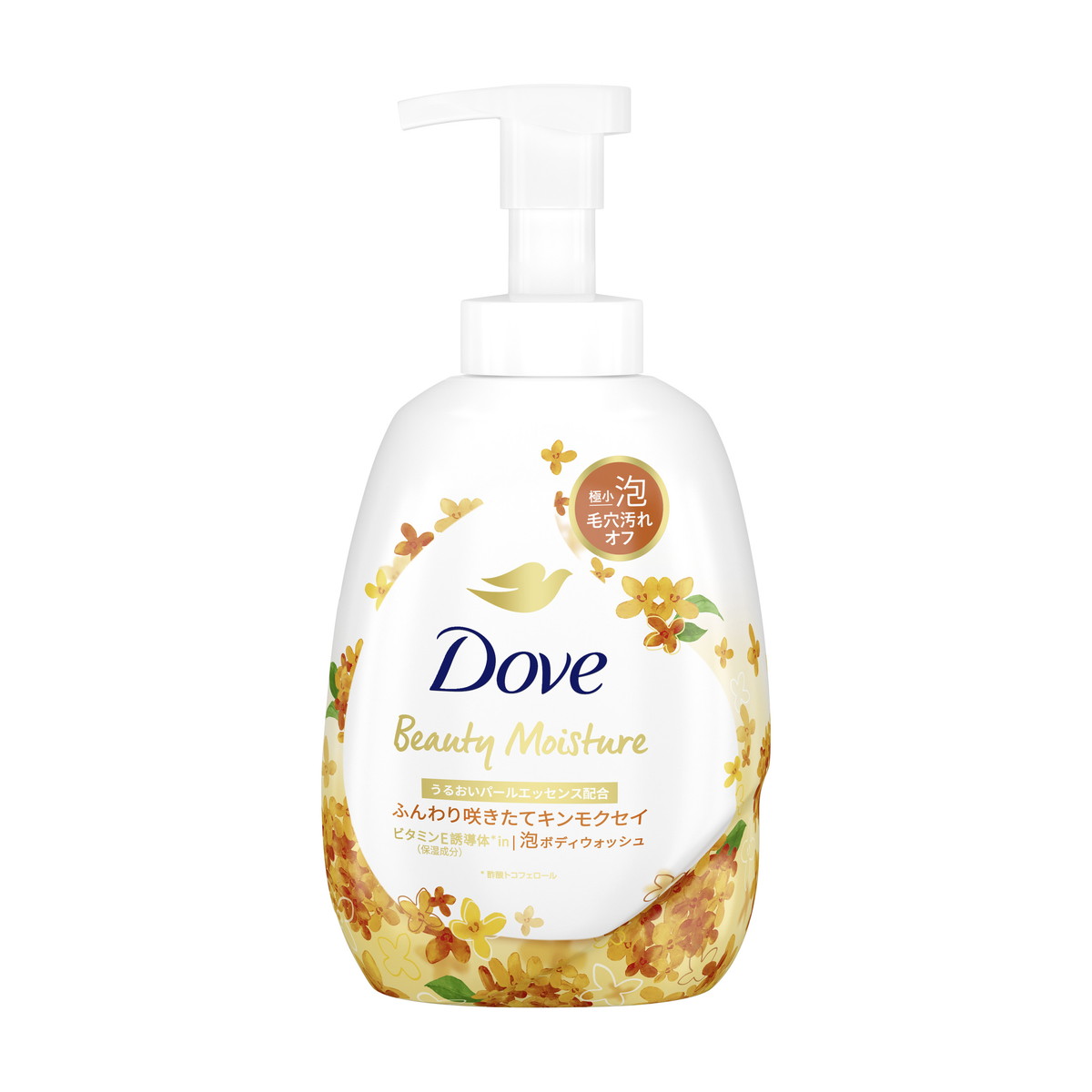 【送料込・まとめ買い×5個セット】ユニリーバ ダヴ ビューティーモイスチャー 泡 ボディウォッシュ キンモクセイ ポンプ 本体 540g