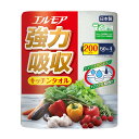 【最大半額!令和セール】カミ商事 エルモア 強力吸収 キッチンタオル 4ロール 2枚重ね×50カット