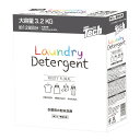 【送料込・まとめ買い×4個セット】トイレタリージャパン メガテック 洗たく用粉末洗剤 3.2kg 洗濯用洗剤(3)