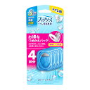 【令和・早い者勝ちセール】P&G ファブリーズ トイレ用 消臭剤 ブルー・シャボン つめかえ 4個パック ※本体ケースは別売りです