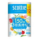 【令和・早い者勝ちセール】日本製紙クレシア スコッティ フラワーパック 3倍長持ち 12ロール シングル