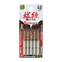 【送料込・まとめ買い×5個セット】藤原産業 SK11 六角軸Tin鉄ドリル 極短 4.0mm 5本組(4)