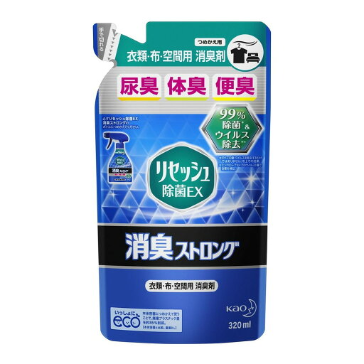 【送料込・まとめ買い×24個セット】花王 リセッシュ 除菌EX 消臭ストロング つめかえ用 320ml 【送料込・まとめ買い×24個セット】花王 リセッシュ 除菌EX 消臭ストロング つめかえ用 320ml