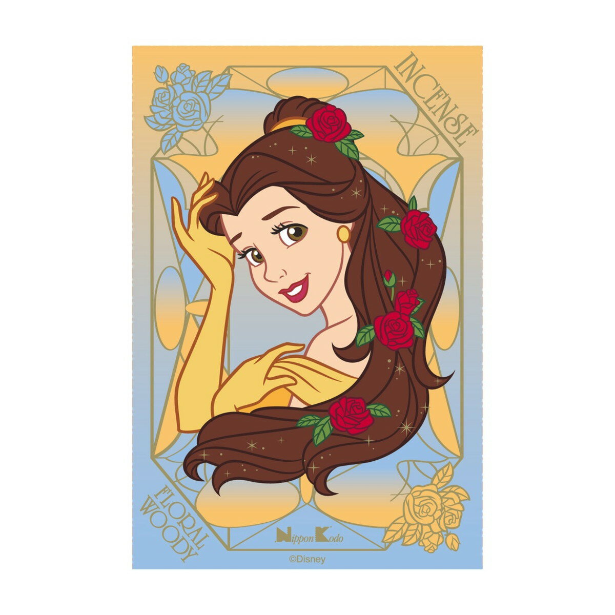 【×4個 配送おまかせ】日本香堂 ディズニープリンセス インセンス フローラルウッド 12本 お香